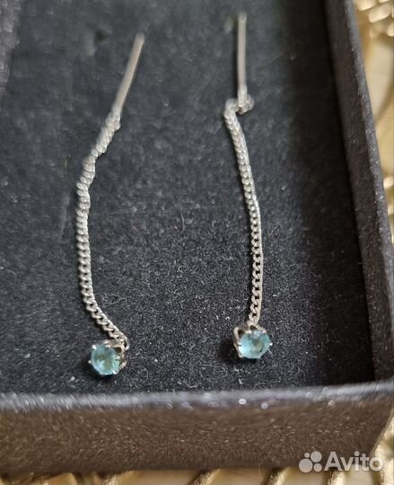 Серебряные серьги.Протяжки