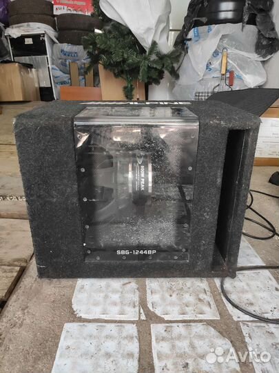 Сабвуфер alpine sbg 1244bp