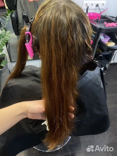 Кератиновое выпрямление волос