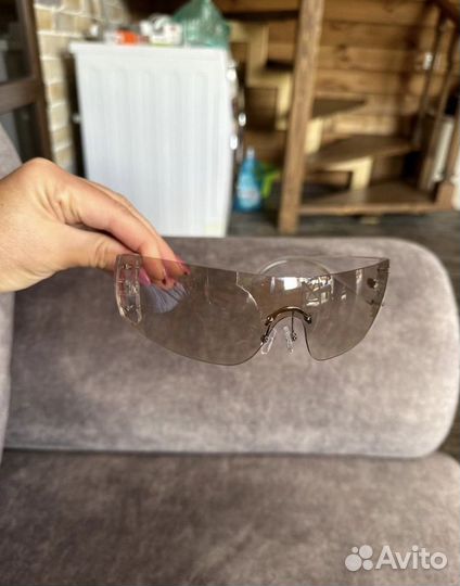 Солнцезащитные очки, y2k прозрачные