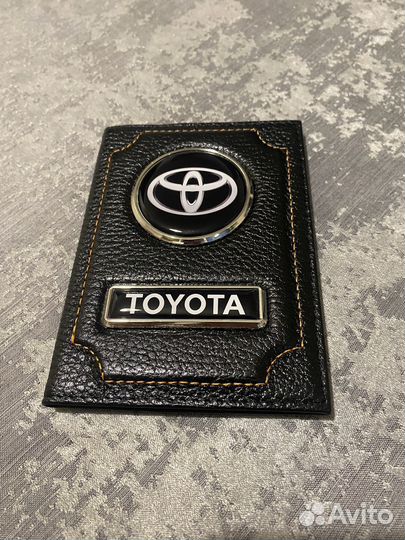 Обложка для автодокументовtoyota черный