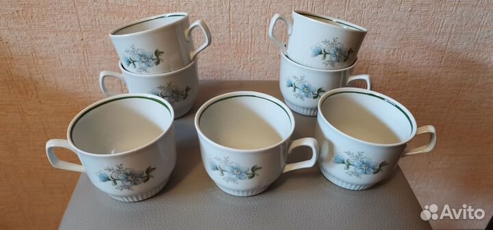 Набор кружек для чая кофе СССР сервиз фарфор