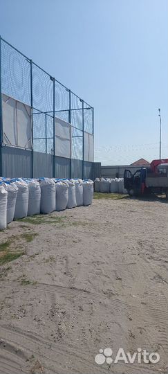 Песок щебень в мешках