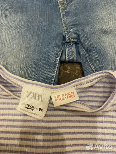 Комплект джинсы Gap 86 и футболка Zara 92