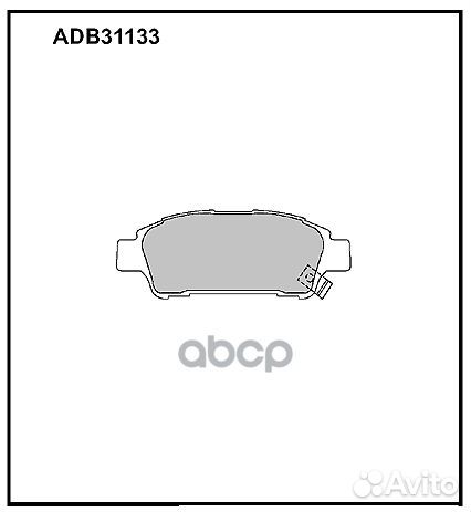 Колодки торм. toyota previa (ACR3) previa