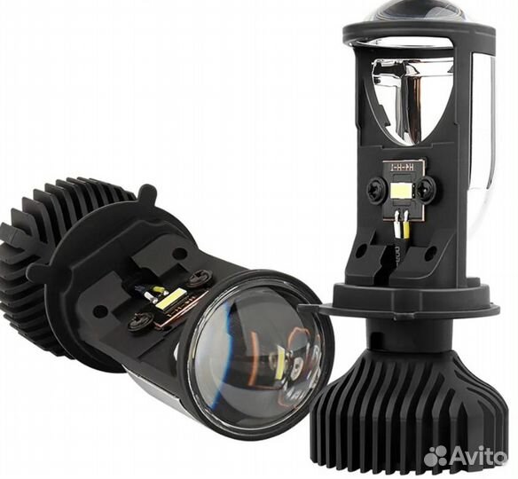 Лампа с/д T3 Минилинзы Н4 12-24V (к-т)