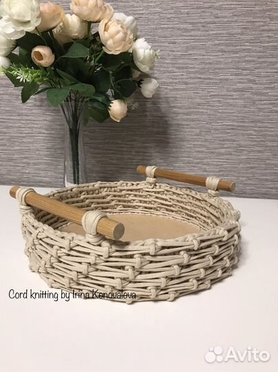 Вязаные корзинки