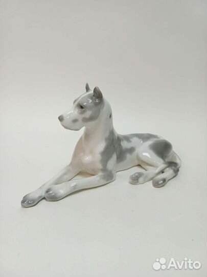 Статуэтка мраморный дог лфз СССР