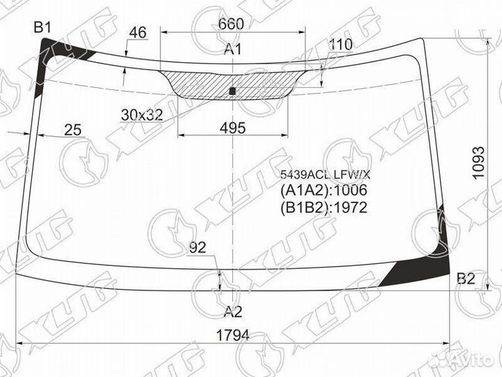 Стекло лобовое volkswagen crafter /mercedes-benz S