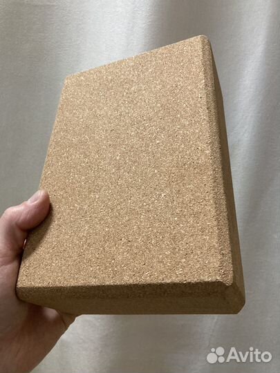 Блоки для йоги, кирпич пробковый