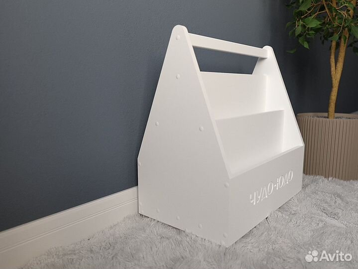 Шкатулка для книг. Белая крашеная