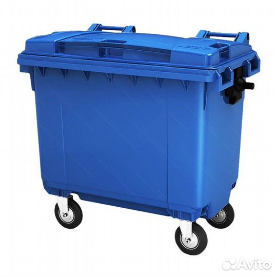 Мусорный бак пластиковый 660л-6116