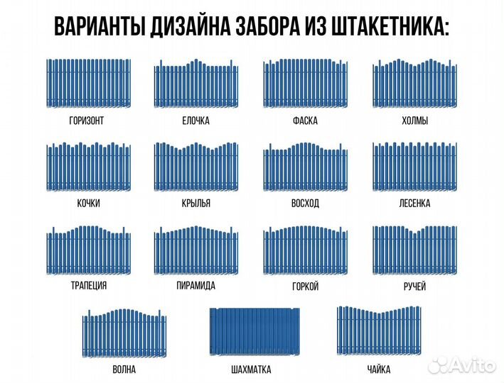 Евроштакетник для забора