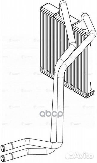 Радиатор отоп. для Москвич 3 22/JAC JS4 20/J7