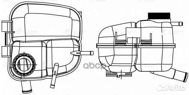 Бачок расширительный охлаждающей жидкости для а/м