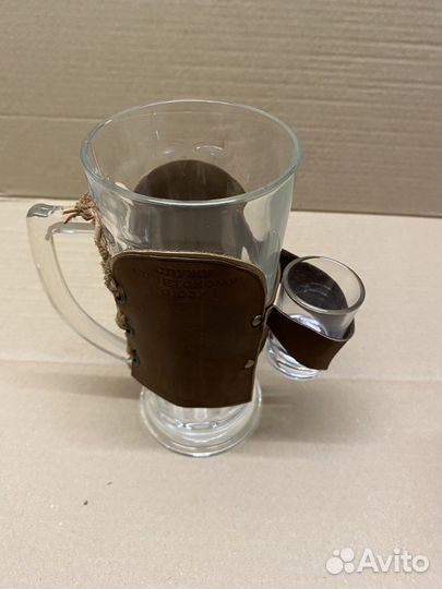 Кружка пивная с рюмкой