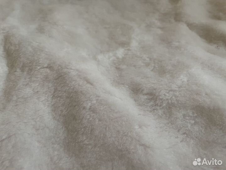 Искусственный мех белый короткий ворс