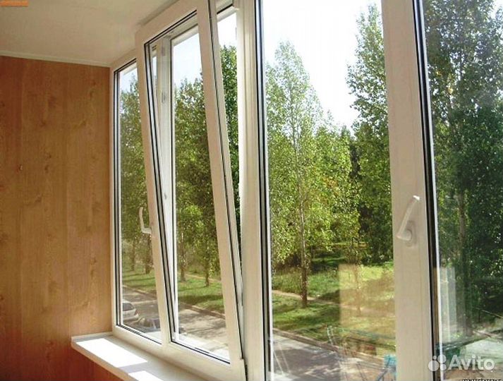 Лоджия, окна пластиковые