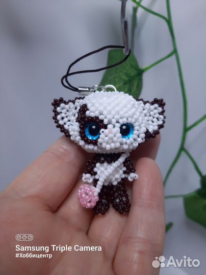 Кот Лукас. Игрушки из бисера. Амигуруми. Котёнок