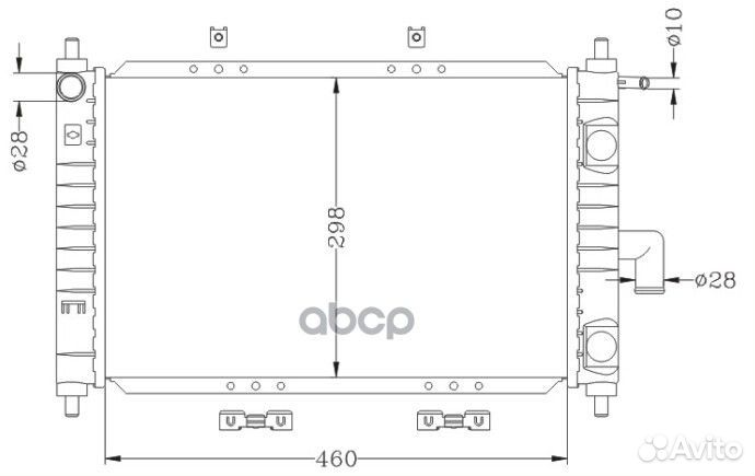 Радиатор daewoo matiz/spark 01- acrm008 Miles