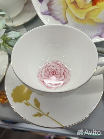 Чайная пара костяной фарфор