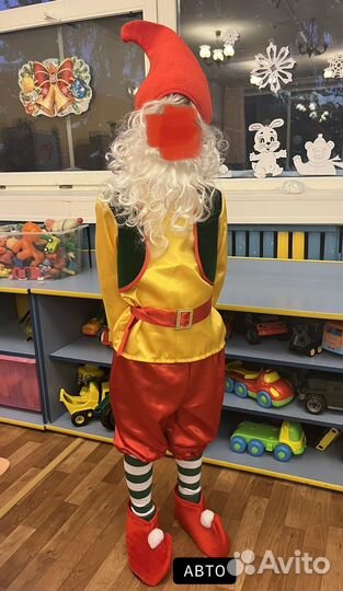 Костюм гнома на утренник 122-128р