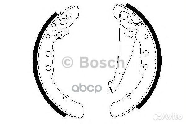 Колодки тормозные 0986487281 Bosch