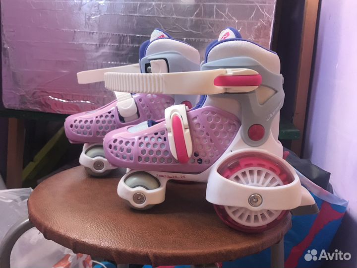 Ролики детские раздвижные reaction 25-28