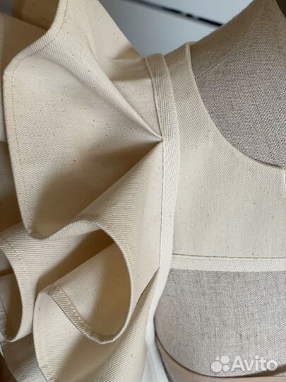 Манишка с воланами / Съемный воротник (молочный)