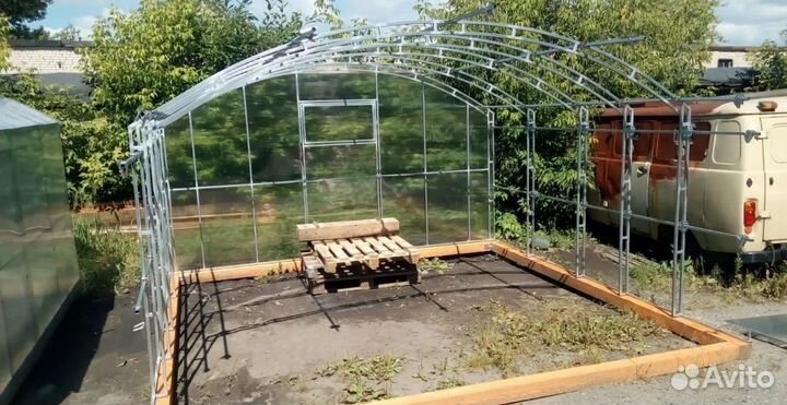 Теплица 3 на 4 метров с поликарбонатом 4мм