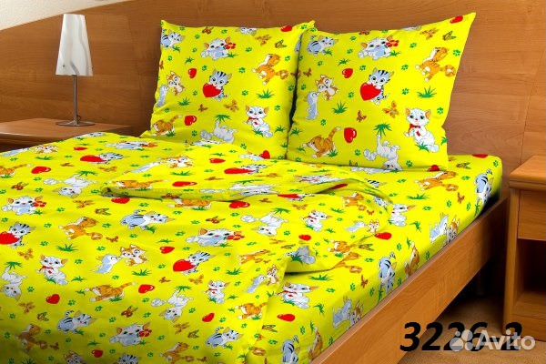 Детский комплект постельного белья бязь цветная
