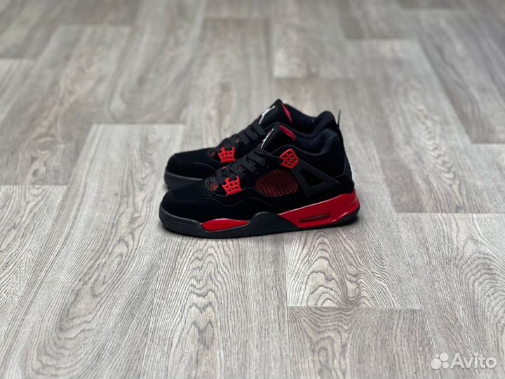 Кроссовки Air Jordan 4 Red Thunder (36-45)