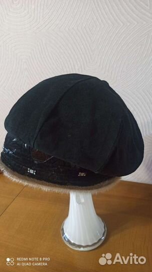 Кепка женская зимняя замшевая