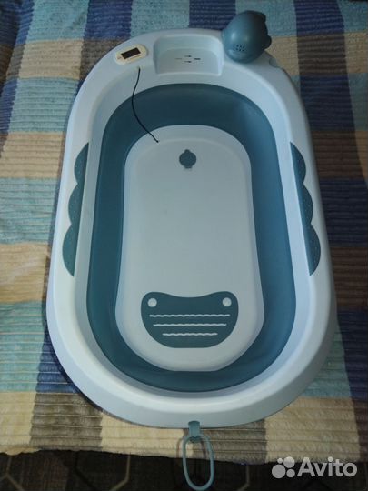 Ванночка для купания складная с термометром