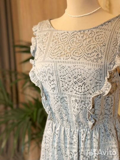 Кружевное платье Zara (стиль бохо) XS-S