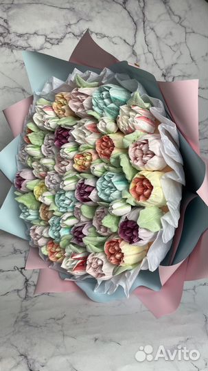 Обучение зефирным тюльпанам