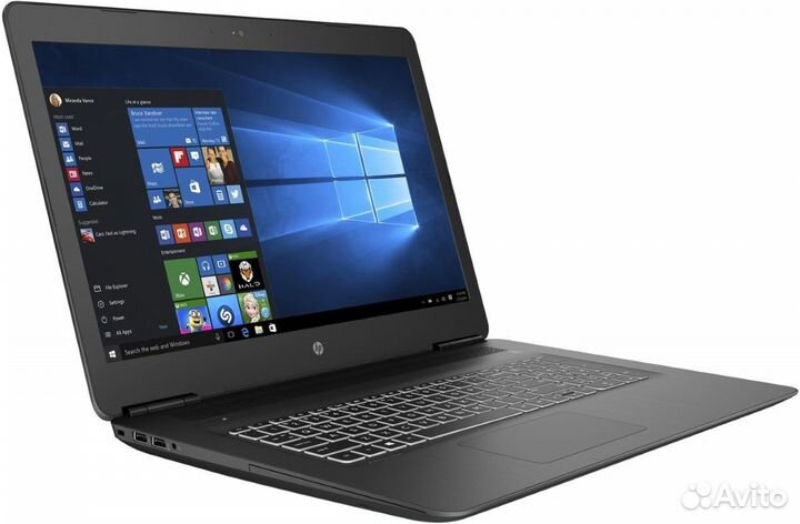 HP 17.3 i5-8300H 4яд8п GTX1050/2 8Гб 128Гб+1Тб