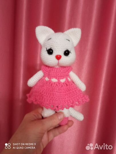 Символ года кошечка мягкая игрушка амигуруми