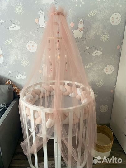 Кроватка для новорожденных круглая