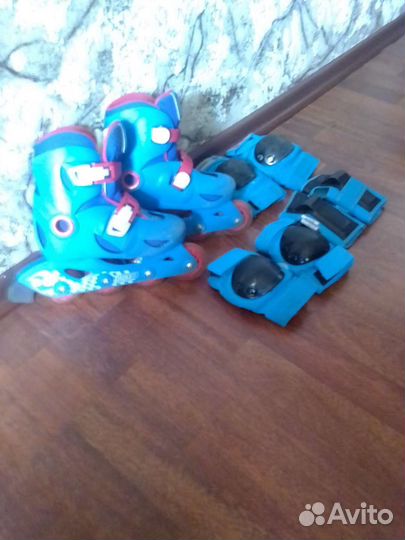 Роликовые коньки детские раздвижные