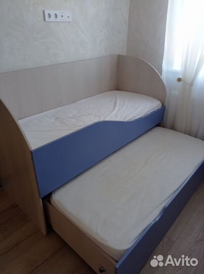 Детская двухярусная кровать с матрасом бу