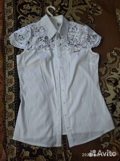 Рубашка школьная на рост 152