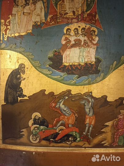 Икона редкий сюжет Апокалипсис