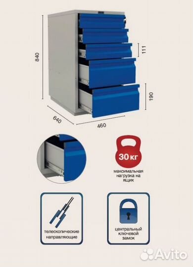 Верстак profi W WT160.WD1.WD5.010