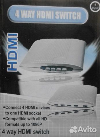 Hdmi switch селектор 4in) 1out (выбирать 1 из 4)