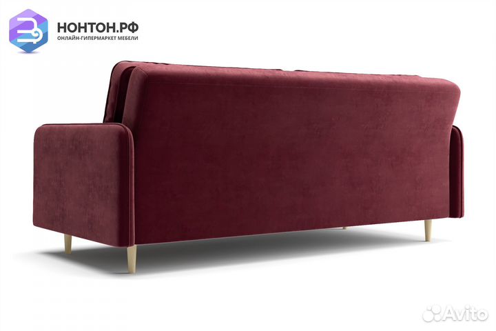 Диван книжка Эстет бордовый