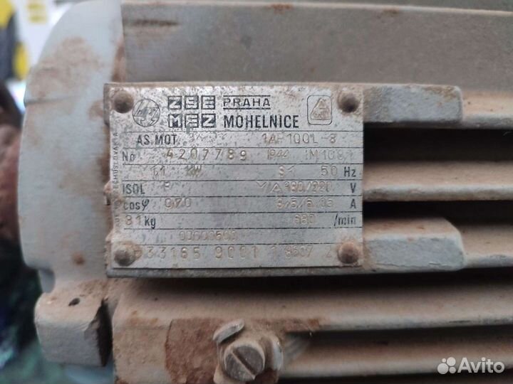 Электродвигатель асинхронный бу