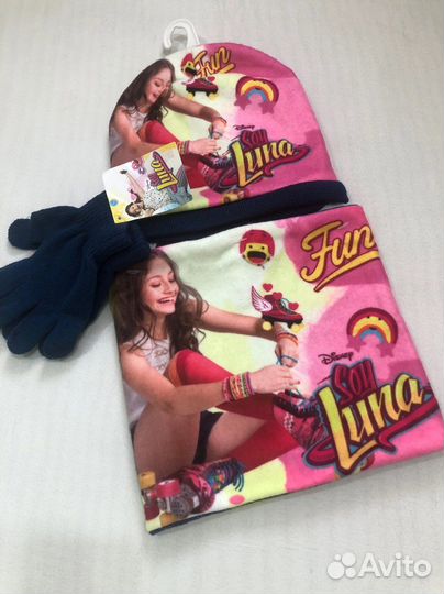 Шапка перчатки снуд на девочку