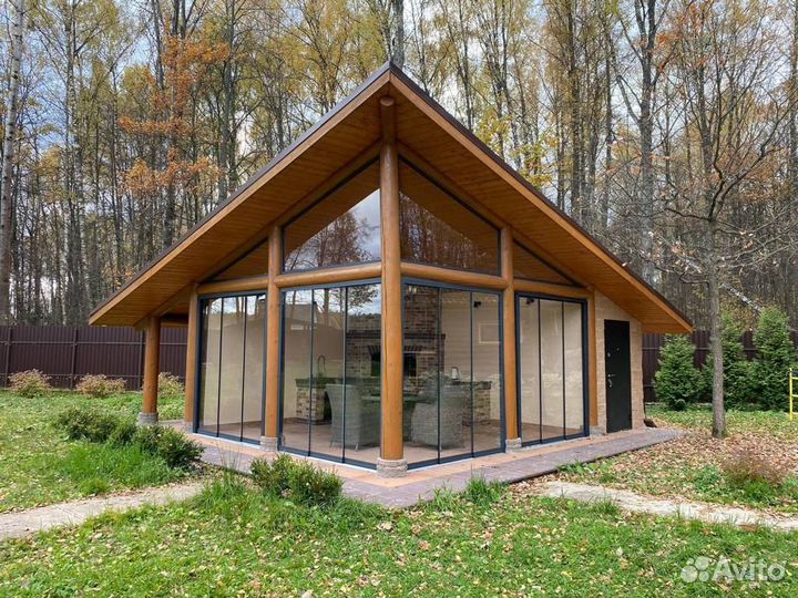 Панорамное (безрамное) остекление веранд