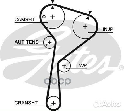 Комплект грм с помпой renault/nissan 1.5DCI 200